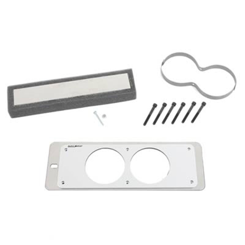 Autometer Mounting Solutions Gauge Mount Gauge Cage Dual 2-5/8in Silver 87-93 Ford Mustang - Burkken Auto Parts