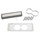 Autometer Mounting Solutions Gauge Mount Gauge Cage Dual 2-5/8in Silver 87-93 Ford Mustang - Burkken Auto Parts