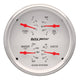AutoMeter Gauge Quad 5in. 240 Ohm(e) to 33 Ohm(f) Elec Arctic White - Burkken Auto Parts