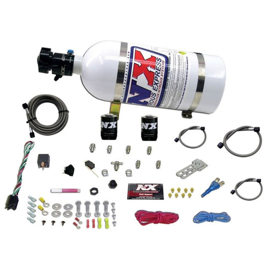 Nitrous Express All Sport Compact EFI Single Nozzle Nitrous Kit (35-50-75HP) w/10lb Bottle - Burkken Auto Parts