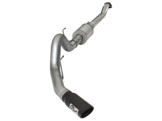 aFe Atlas Exhausts 4in Cat-Back Aluminized Steel Exhaust Sys 2015 Ford F-150 V6 3.5L (tt) Black Tip - Burkken Auto Parts