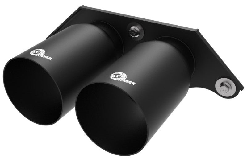 aFe Power Mach Force Xp 4in 304 SS Bolt-On Exhaust Tips Satin Black 14-19 Porsche 911 GT3 3.8L/4.0L - Burkken Auto Parts