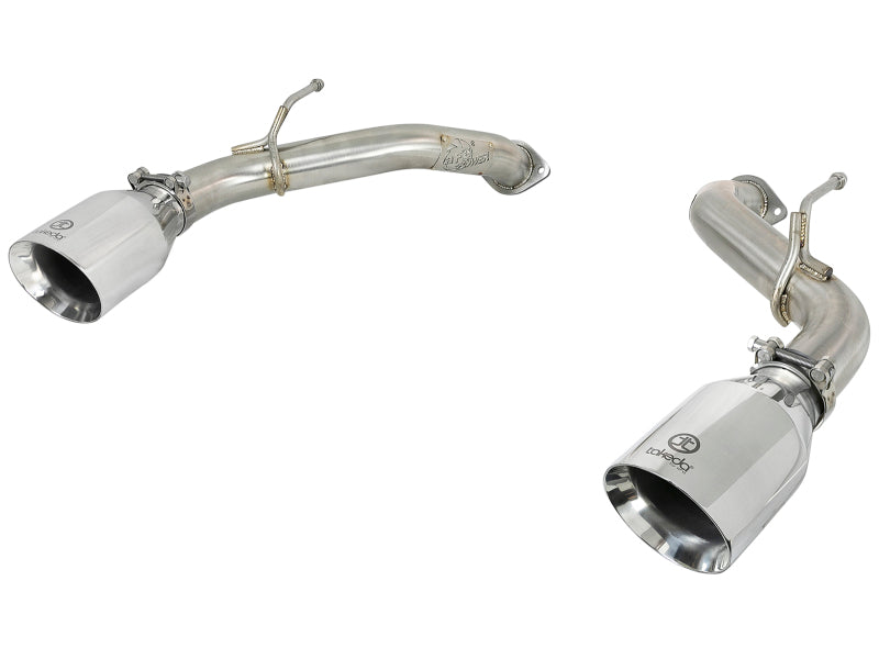 aFe Takeda 2.5in 304 SS Axle-Back Exhaust w/ Polished Tips 16-18 Infiniti Q50 V6-3.0L (tt) - Burkken Auto Parts
