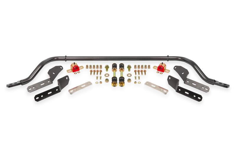 BMR 64-67 GM A-Body 1.25in Hollow 2-Hole Adjustable Front Sway Bar Kit - Black Hammertone - Burkken Auto Parts