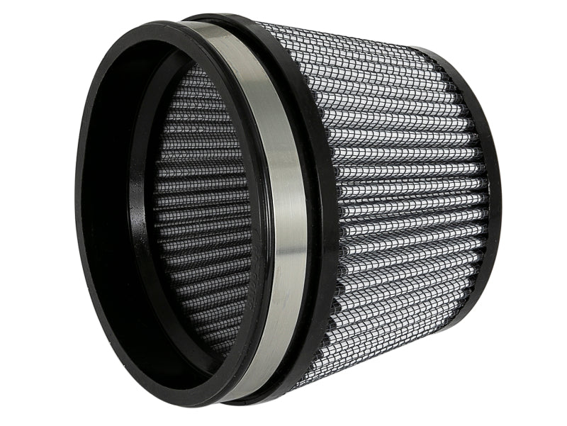 aFe MagnumFLOW Dry S Air Filter 5in. F x 5-3/4in. B x 4-1/2in. T (INV) x 3-1/2in. H - Burkken Auto Parts