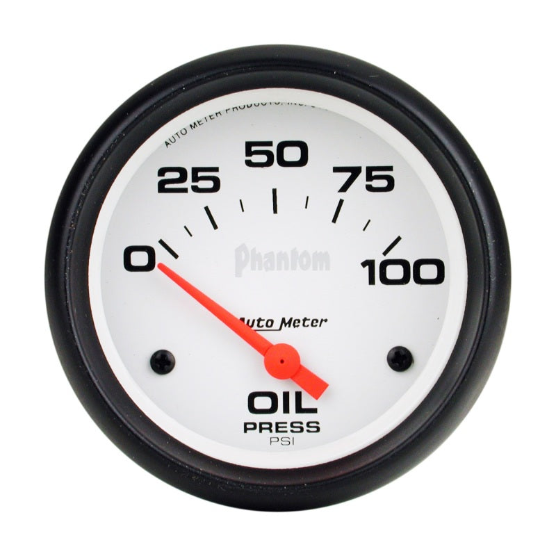 Autometer Phantom 66.7mm 0-100 PSI SSE Oil Pressure Gauge - Burkken Auto Parts