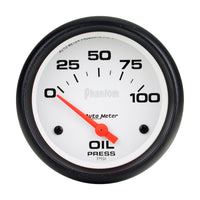 Autometer Phantom 66.7mm 0-100 PSI SSE Oil Pressure Gauge - Burkken Auto Parts