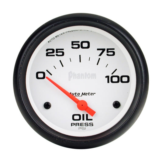 Autometer Phantom 66.7mm 0-100 PSI SSE Oil Pressure Gauge - Burkken Auto Parts