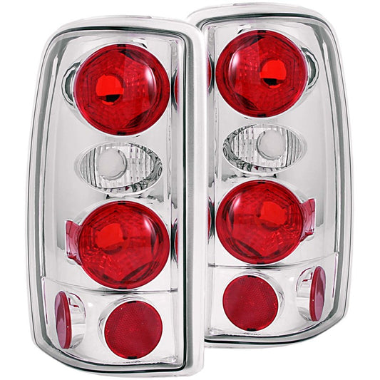 ANZO 2000-2006 Chevrolet Suburban Taillights Chrome - Burkken Auto Parts