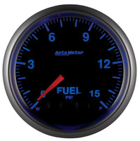 AutoMeter Gauge Fuel Press 2-1/16in. 15PSI Stepper Motor W/Peak & Warn Elite - Burkken Auto Parts