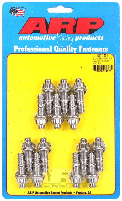 ARP Olds 350-455 3/8in 12pt SS Header Bolt Kit - Burkken Auto Parts