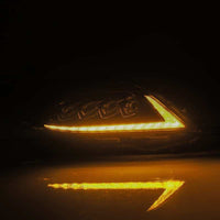 AlphaRex 2011+ Toyota Sienna NOVA LED Proj Headlights Plank Style Black w/Activ Light/Seq Signal/DRL - Burkken Auto Parts