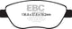 EBC 2014+ Fiat 500 1.4L Turbo Abarth Greenstuff Front Brake Pads - Burkken Auto Parts