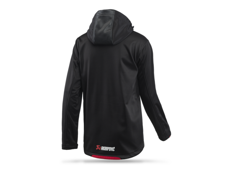 Akrapovic Mens Corpo Softshell Jacket Black - L - Burkken Auto Parts