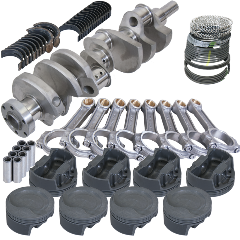 Eagle Ford 289/302 3.400in Crank 5.400in I-Beam Rods -16cc 4.125in Pistons Rotating Assembly - Burkken Auto Parts