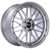 BBS LM 20x9.5 5x120 ET37 Diamond Silver Center Diamond Cut Lip Wheel -82mm PFS/Clip Required - Burkken Auto Parts