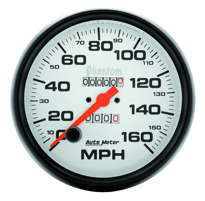 Autometer Phantom 5in 160 MPH In-Dash Mechanical Speedometer - Burkken Auto Parts