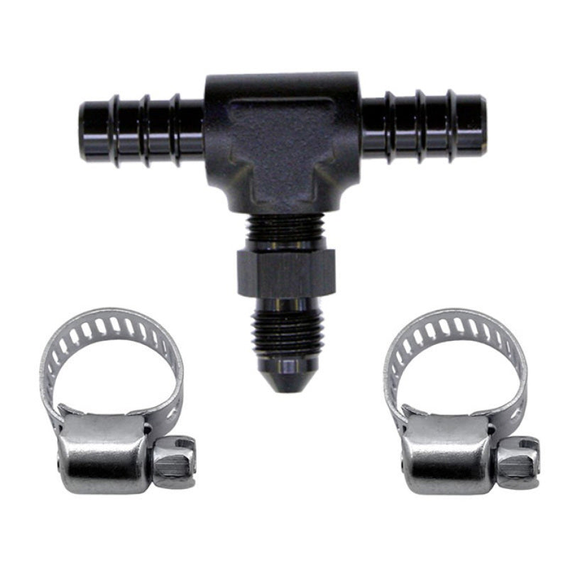 Nitrous Express 5/16 Fuel T 5/16 Hose Barb to 4AN Male - Burkken Auto Parts