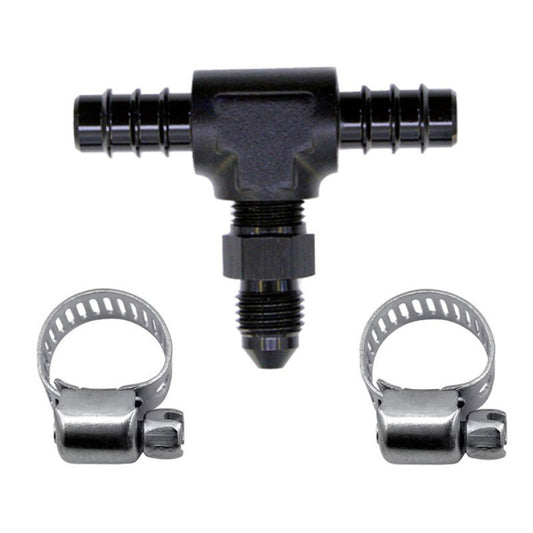 Nitrous Express 5/16 Fuel T 5/16 Hose Barb to 4AN Male - Burkken Auto Parts