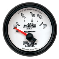 Autometer Phantom 2-1/16in 73-10 OHM Fuel Level Gauge - Burkken Auto Parts