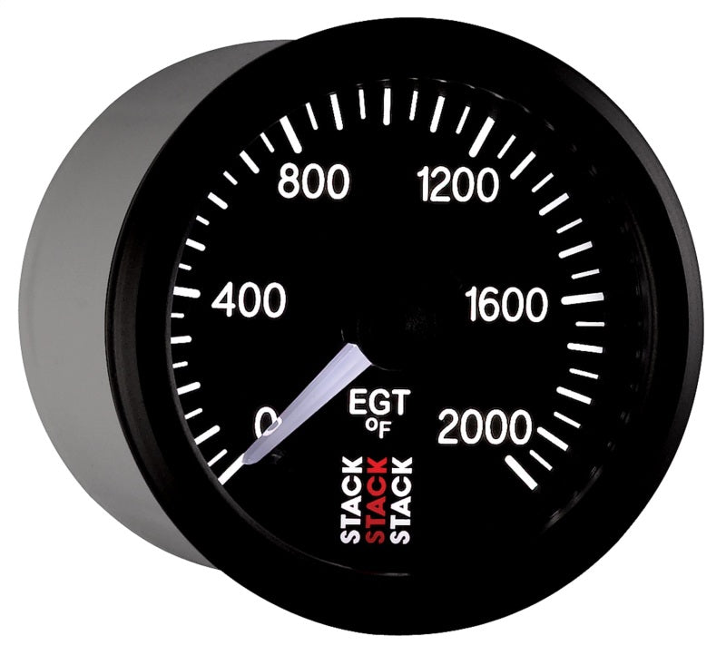 Autometer Stack 52mm 0-2000 Deg F Pro Stepper Motor Exhaust Gas Temp Gauge - Black - Burkken Auto Parts