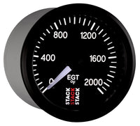 Autometer Stack 52mm 0-2000 Deg F Pro Stepper Motor Exhaust Gas Temp Gauge - Black - Burkken Auto Parts