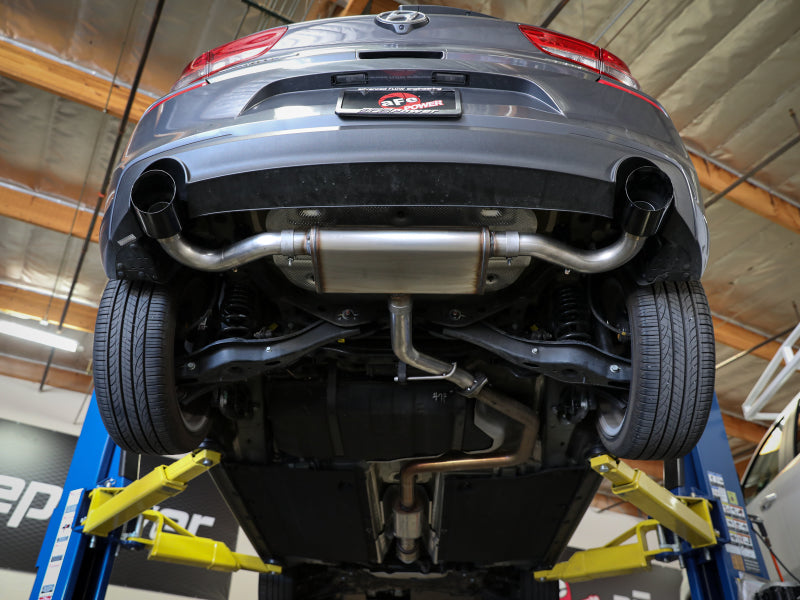 aFe Takeda Series 2.5in 409 SS Axle-Back Exhaust 18-20 Hyundai Elantra GT L4-1.6L(t) w/ Black Tips - Burkken Auto Parts