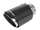 aFe MACH Force-Xp 409 SS Clamp-On Exhaust Tip 2.5in. Inlet / 4in. Outlet / 7in. L - Carbon - Burkken Auto Parts