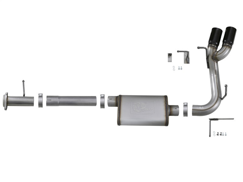 aFe MACH Force-Xp 3in 409 SS Cat-Back Exhaust w/ Black Tips 17-18 GM Colorado/Canyon V6-3.6L - Burkken Auto Parts