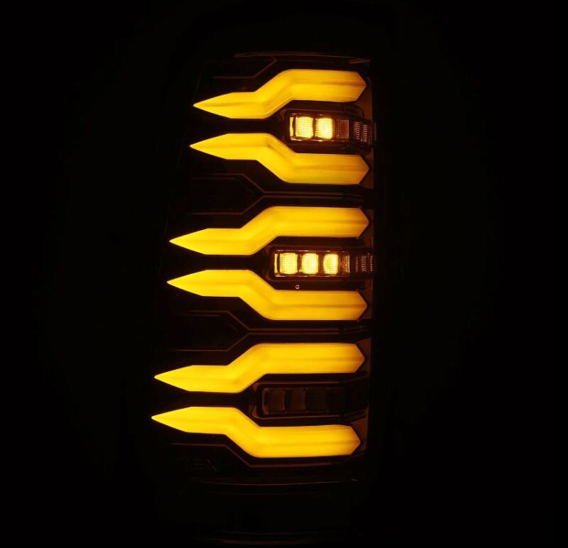 AlphaRex 99-06 Chevrolet Silverado/99-06 GMC Sierra LUXX-Series LED Tail Lights - Black - Burkken Auto Parts