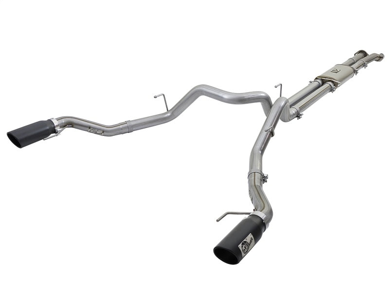 aFe MACHForce XP 3in 409-SS Exhaust Cat-Back 2017 Ford F-150 Raptor V6-3.5L (tt) w/ Black Tip - Burkken Auto Parts