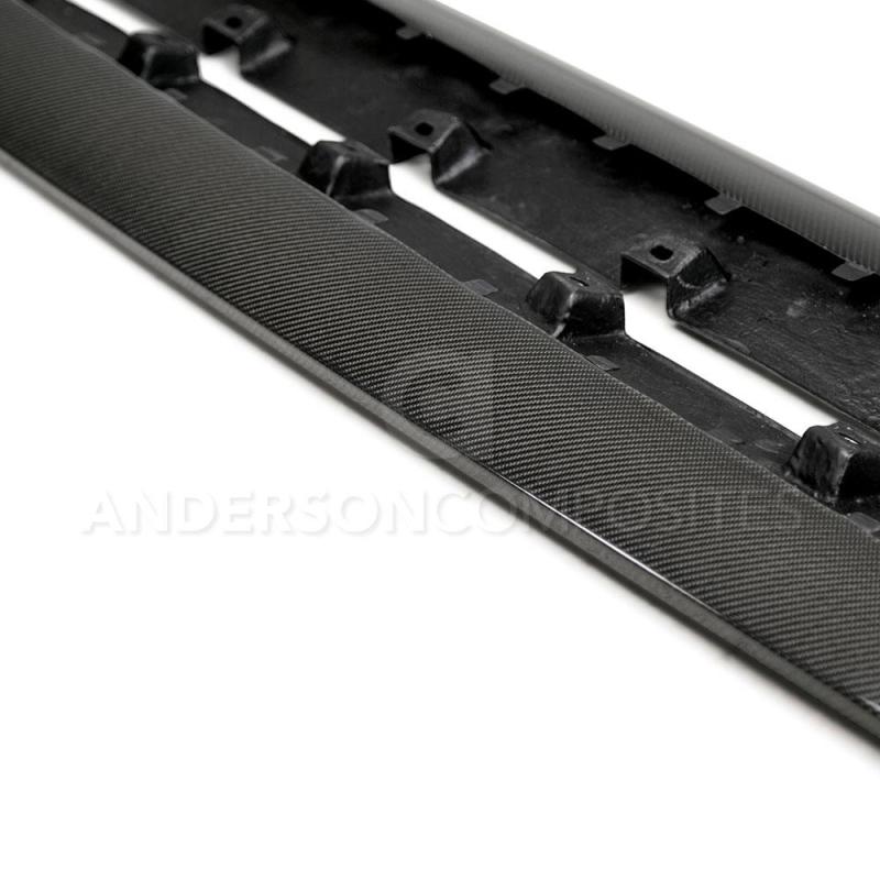 Anderson Composites 2015-2017 Ford Mustang GT350 Style Rocker Panel Splitter - Burkken Auto Parts