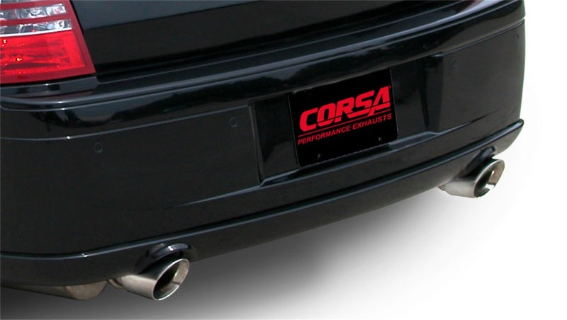 Corsa 2005-2010 Dodge Charger No Towing Hitch SRT-8 6.1L V8 Polished Xtreme Cat-Back Exhaust - Burkken Auto Parts