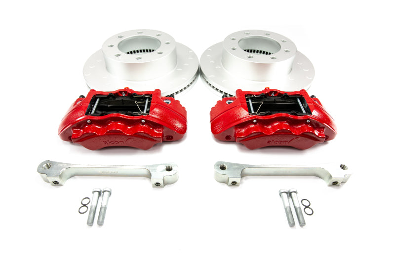 Alcon 2017+ Ford F250-F350 363x38mm Rotors 6 Piston Brake Kit - Front - Burkken Auto Parts