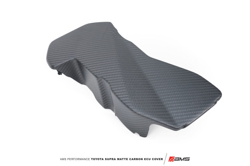 AMS Performance 2020+ Toyota GR Supra Carbon Fiber ECU Cover - Matte Carbon - Burkken Auto Parts