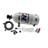 Nitrous Express 8 Cyl Nozzle System Complete (Incl 10lb Bottle Brackets Feedline & Elec) - Burkken Auto Parts