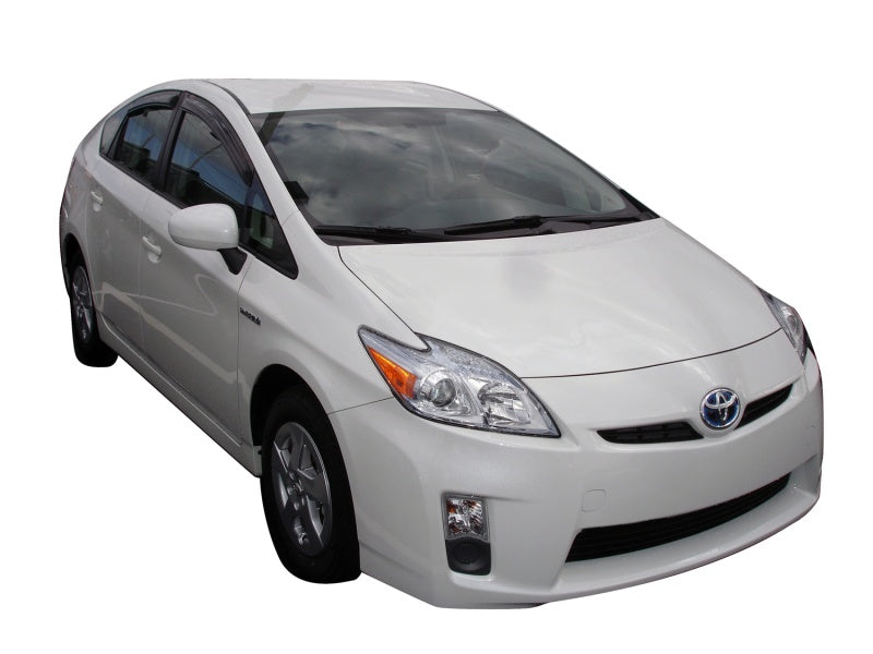AVS 10-15 Toyota Prius (Excl. V Model) Ventvisor Outside Mount Window Deflectors 4pc - Smoke - Burkken Auto Parts