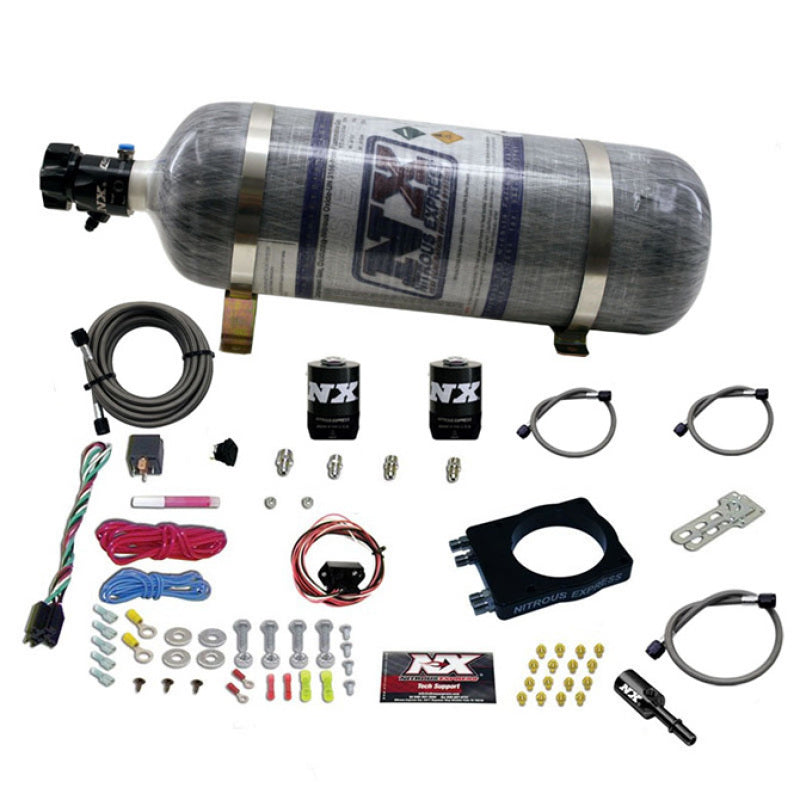 Nitrous Express Dodge Hemi Nitrous Plate Kit (50-400HP) w/12lb Composite Bottle - Burkken Auto Parts