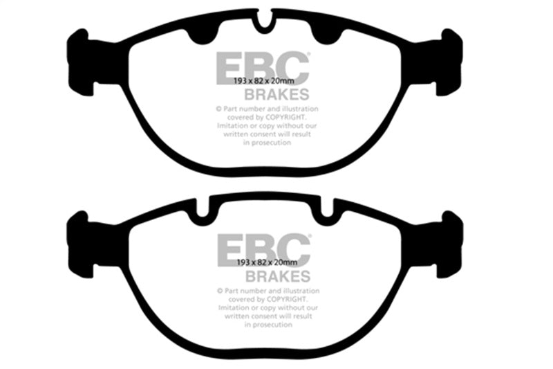 EBC 02-04 BMW X5 4.6 Redstuff Front Brake Pads - Burkken Auto Parts