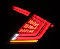 AlphaRex 16-21 Honda Civic Hatchback / Type-R FK8 Nova-Series LED Tail Lights - Clear Smoke - Burkken Auto Parts