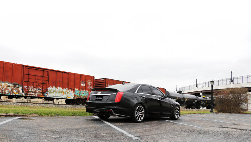 Corsa 2016-2019 Cadillac CTS V 6.2L V8 2.75in Black Sport Axle-Back Exhaust - Burkken Auto Parts