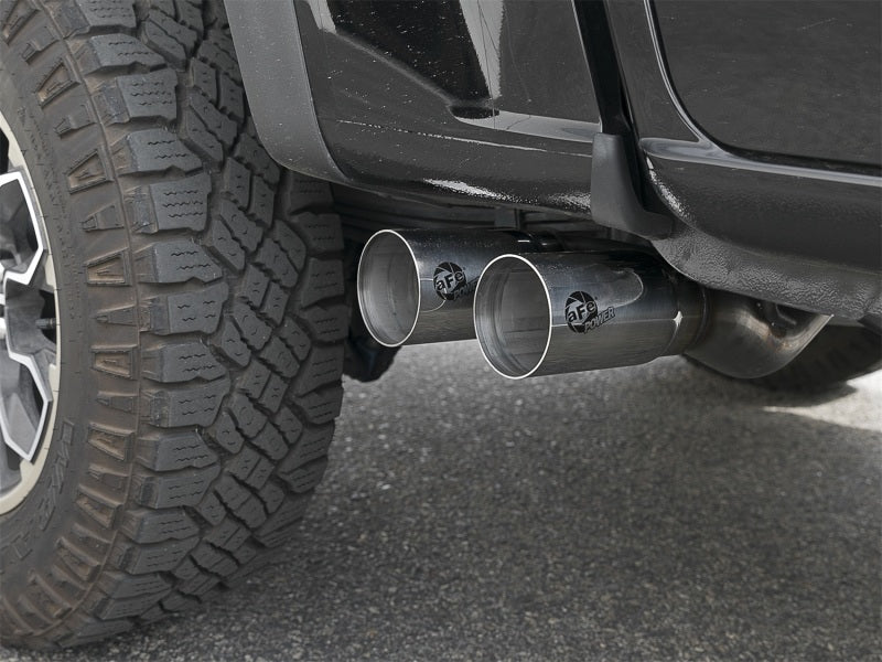 aFe MACH Force-XP 3in 409 SS Cat-Back Exhaust w/ Polished Tip 17-19 GM Colorado/Canyon V6-3.6L - Burkken Auto Parts