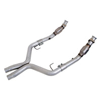 BBK 05-10 Mustang 4.6 GT High Flow X Pipe With Catalytic Converters - 2-3/4 - Burkken Auto Parts