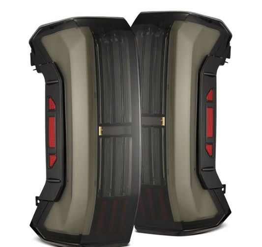 AlphaRex 22-24 Toyota Tundra NOVA-Series Prismatic LED Tail Lights - Alpha-Black - Burkken Auto Parts