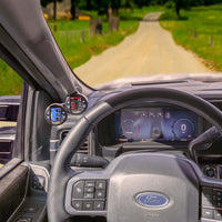 Banks Gauge Pod Kit 2023-2024 Ford F250-450 & 2021-24 F150  iDash Stealth Pod Mount - Dual Gauge - Burkken Auto Parts