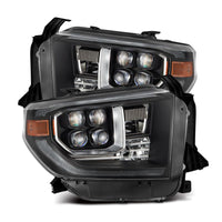 AlphaRex 14-21 Toyota Tundra NOVA-Series LED Proj Headlights Blk w/Actv Light & Seq. Sig + DRL - Burkken Auto Parts