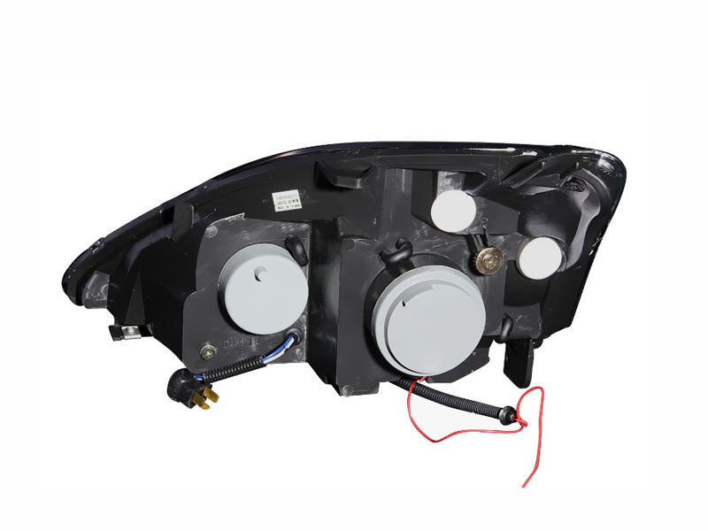 ANZO 2002-2004 Honda Civic Projector Headlights w/ Halo Black - Burkken Auto Parts