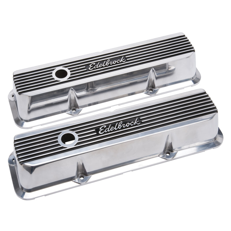 Edelbrock Valve Covers Elite II Ford FE 1958-76 Polished - Burkken Auto Parts