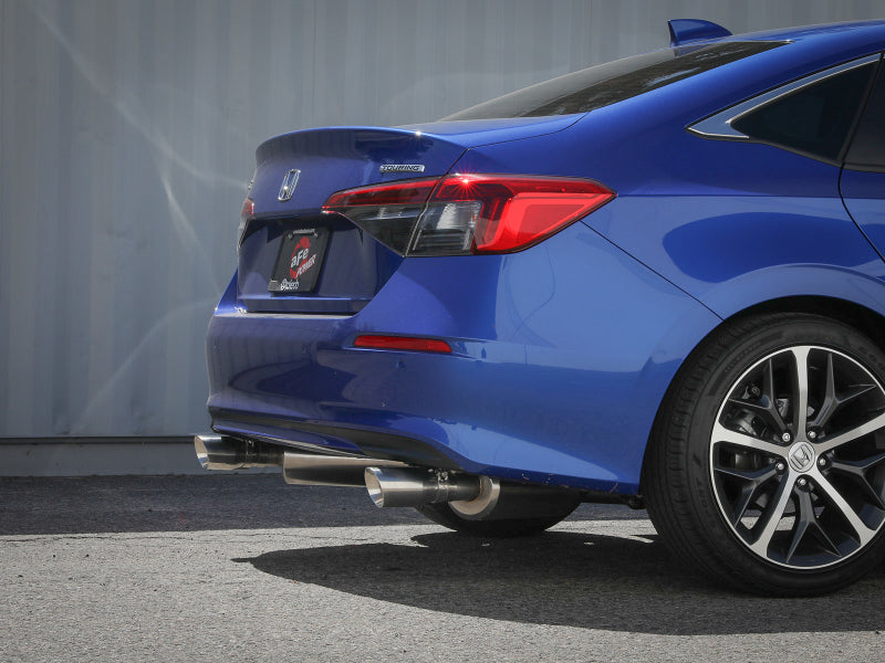 aFe POWER Takeda 2022 Honda Civic Stainless Steel Cat-Back Exhaust System w/ Polished Tip - Burkken Auto Parts