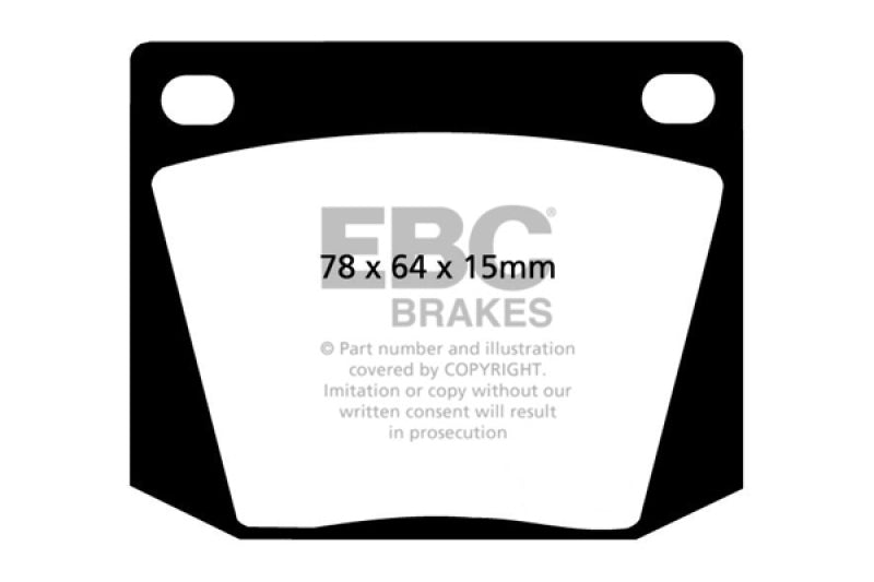 EBC 63-69 Ac Cobra 4.7 Greenstuff Front Brake Pads - Burkken Auto Parts